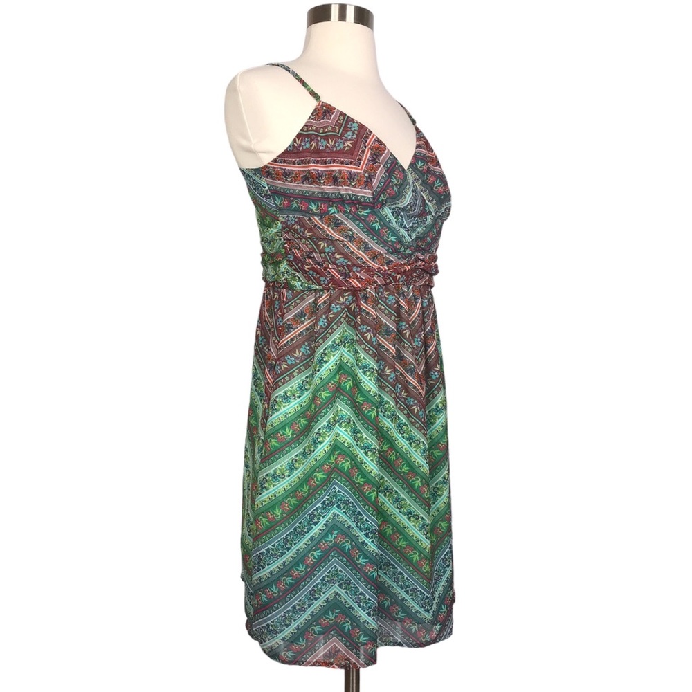 Staring at Stars Dress SunDress Floral Spaghetti Straps Boho Festival Size 10